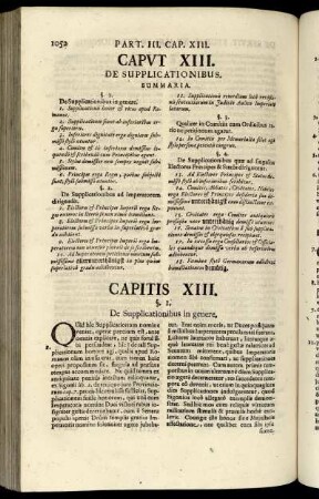 Caput XIII. De Supplicationibus.