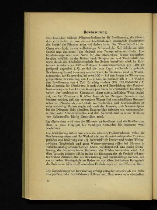 Bewässerung