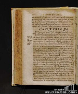 Caput Primum. De Trochleae forma, & usu in ponderibus attollendis.