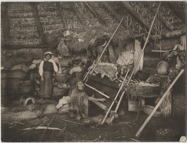 Woman at the loom (Araucanian)