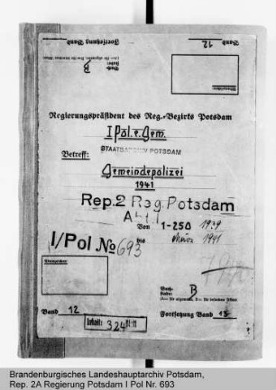 Gemeindepolizei (Schutzpolizei der Gemeinden
