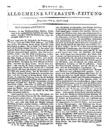Döderlein, J. C.: Institutio Theologi Christiani in capitibus theoreticis nostris temporibus accomendata. 5. Ed. Ps. 1-2. Nürnberg, Altdorf: Monath und Kußler 1791