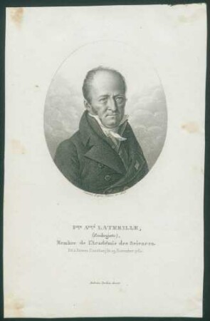 P.re A.dré Latreille,/(Zoologiste),/Membre de l´Académie des Sciences