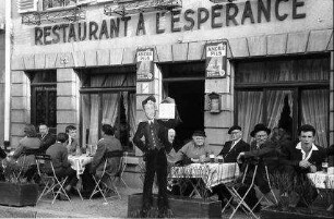 Oberehnheim, Obernai: vor dem Restaurant A l'Espérance