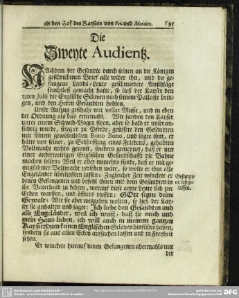 Die Zweyte Audientz