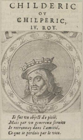 Bildnis des Childeric, König des Fränkischen Reiches