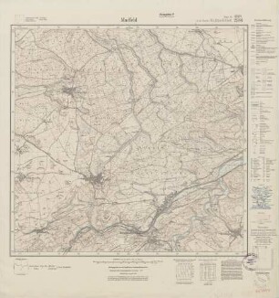4518 (alte Nr.: 2586) Madfeld, Meßtischblatt (4cm - Karte)