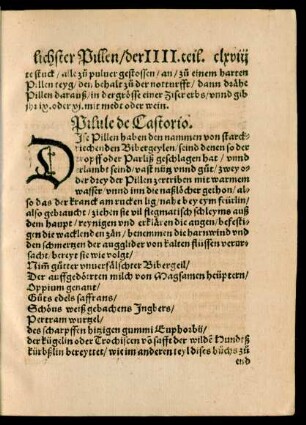 Pilule de Castorio.