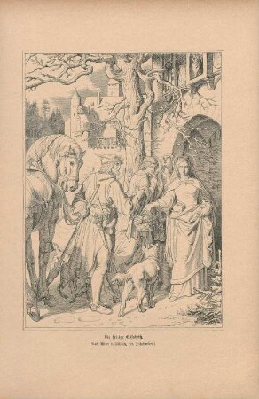 Die heilige Elisabeth. Nach Ritter v. Führich. (19. Jahrhundert.)
