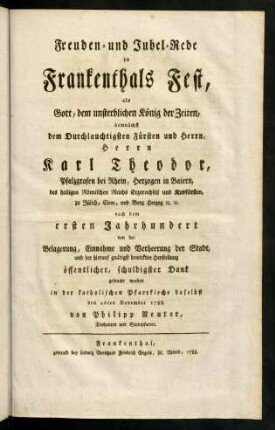 1-23, Freuden- und Jubel-Rede