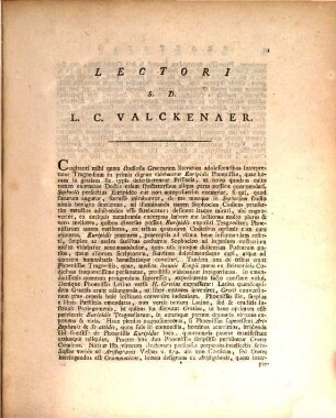 Euripidu Phoinissai : Euripidis tragoedia Phoenissae ; Interpretationem addidit H. Grotii Graeca castigavit e mstis, atque adnotationibus instruxit ; scholia subiecit Ludovicus Casp. Valckenaer