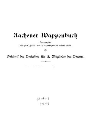 Aachener Wappenbuch