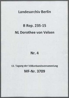 13. Tagung der Völkerbundsversammlung