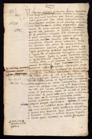 Todesanzeige des Wolfgang Lindemeir Lambacensis Austrius, 1620.