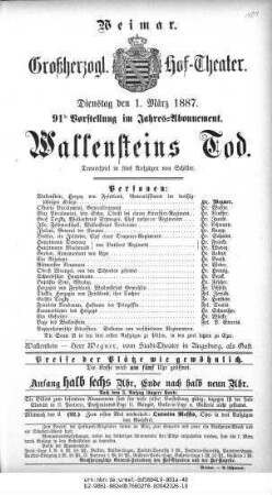 Wallensteins Tod