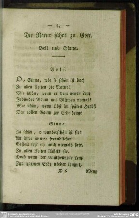 Die Natur führt zu Gott