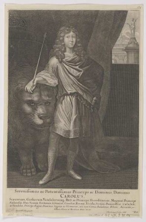 Bildnis des Carolus, Suecorum, Gothorum, Vandalorumque Rex