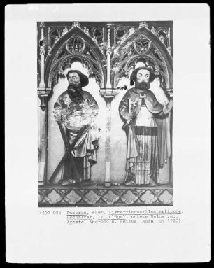 Linker Altarflügel — Apostel und heiliger Fabianus — Der Apostel Petrus