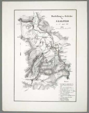 Darstellung des Gefechts bei Saalfeld den 2ten April 1761