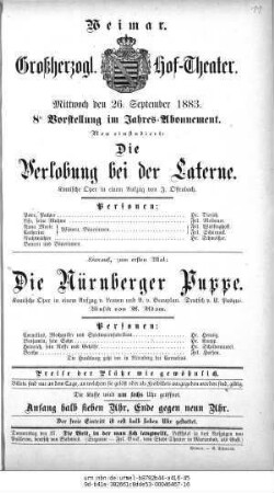 Die Verlobung bei der Laterne