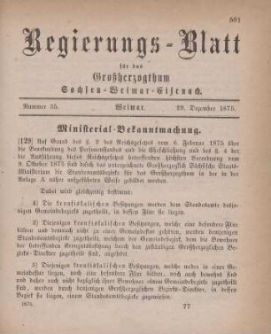 Nr. 35 : 29. Dezember 1875