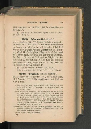 2995. Pfannenstiel (Georg), **)