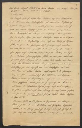 Schriftwechsel die Akademie der Wissenschaften zu Berlin betreffend