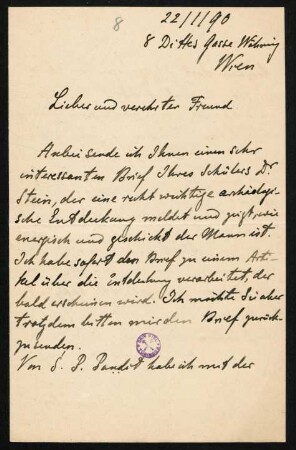 Brief 8: 22.01.1890