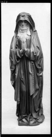 Baden-Baden Klosterkirche Heilig-Grab Madonnafigur aus Lindenholz gefertigt (Anfang 16. Jahrhundert) Höhe 1,13 m