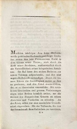 Gemaelde aus den alten Zeiten der Hungarn, 4 : Mathias Corvinus ; 2
