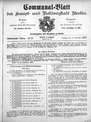 1887,39: No. 39, 25. September 1887