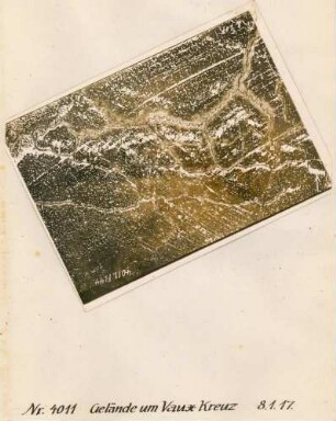 Foto des Geländes um das "Vaux Kreuz" (Luftbild)