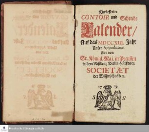 Schreibkalender von Heinrich Julius Elers.