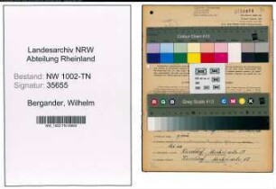 Entnazifizierung Wilhelm Bergander , geb. 09.10.1907 (Spediteur)