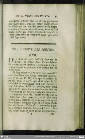 De La Vertu Des Pointes