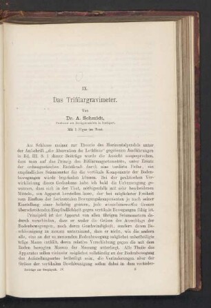 IX. Das Trifilargravimeter