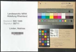 Entnazifizierung Mathias Linden , geb. 09.07.1900 (Angestellter)