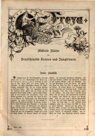 Freya : illustrirte Blätter für die gebildete Welt. 1. 1861