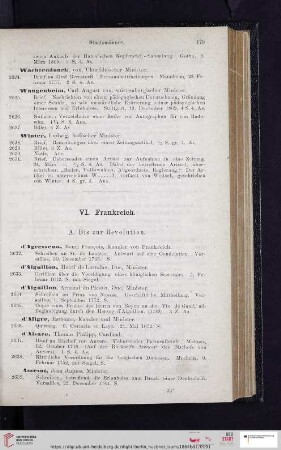 179-206 VI. Frankreich (Nr. 2632 - 3103)
