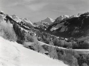 Großes Walsertal, Blick von St. Gerold in das Tal