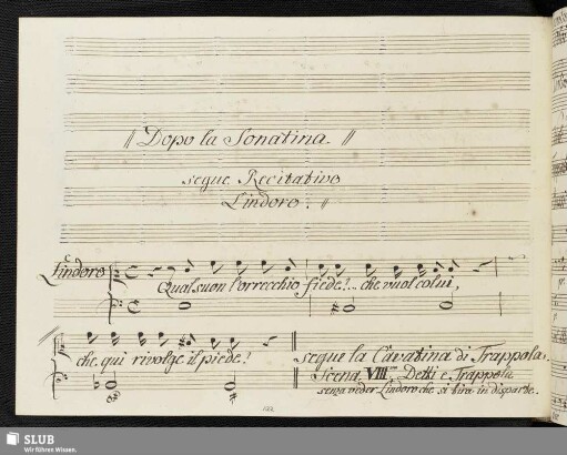 Recitativo: Qual suon l'orecchio fiede