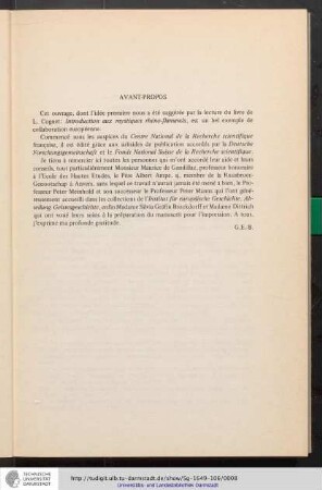 Avant-Propos