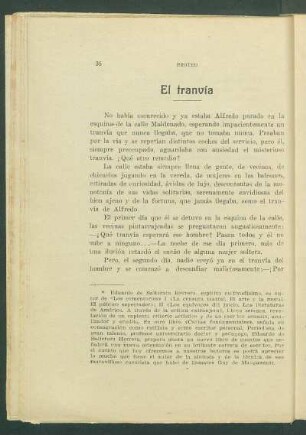 El tranvía