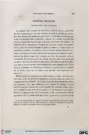 Chapitre deuxième. Fondations des temples