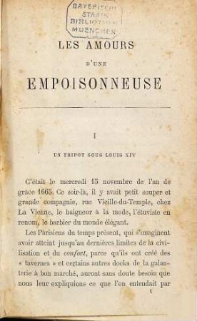 Les amours d'une empoisonneuse Par Émile Gaboriau