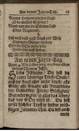 Am neuen Jahrs-Tag