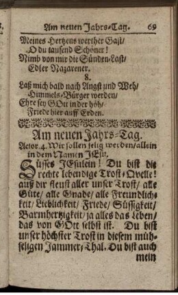 Am neuen Jahrs-Tag