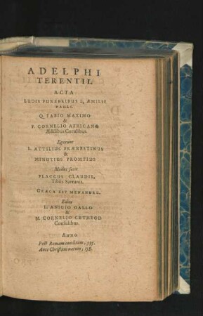 Adelphi Terentii.