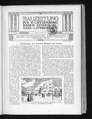 Anforderungen der modernen Baukunst und Technik