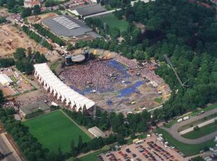 Erfurt, Steigerwaldstadion. Konzert Bon Jovie am 13. Juni 1996